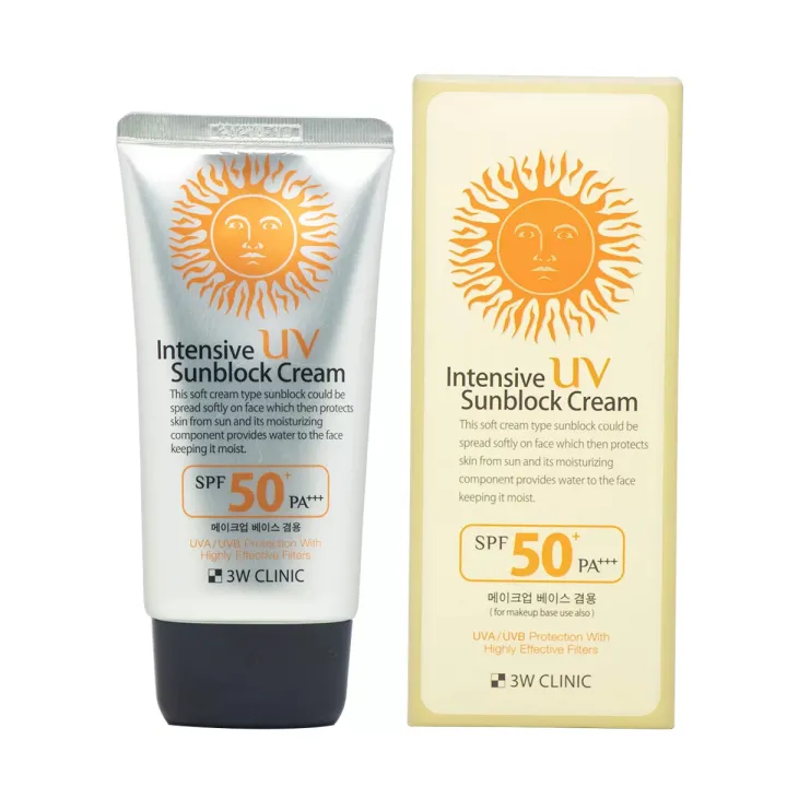 3W Clinic Intensive UV Sunblock Cream SPF50+/PA+++ 70ml